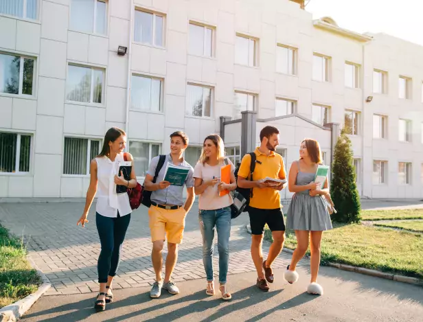 free-time-of-students-bachelor-s-campus-life-rhythm-five-friendly-students-are-walking